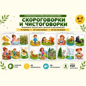 Сборник чистоговорок и скороговорок для детей